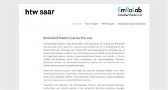 Desktop Screenshot of emrolab.htw-saarland.de